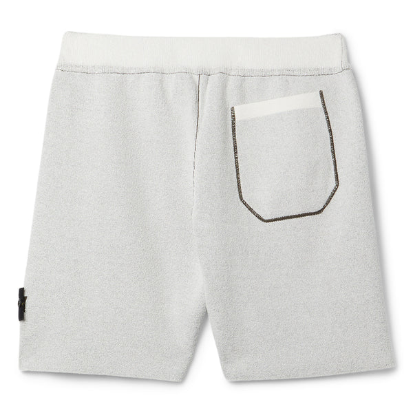S.b. Concept Stone Island Double Face Knit Shorts Ivory