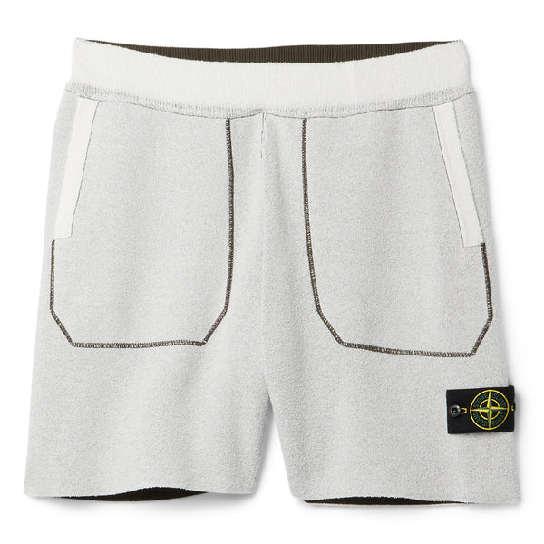 s.b. concept Stone Island Double Face Knit Shorts Ivory