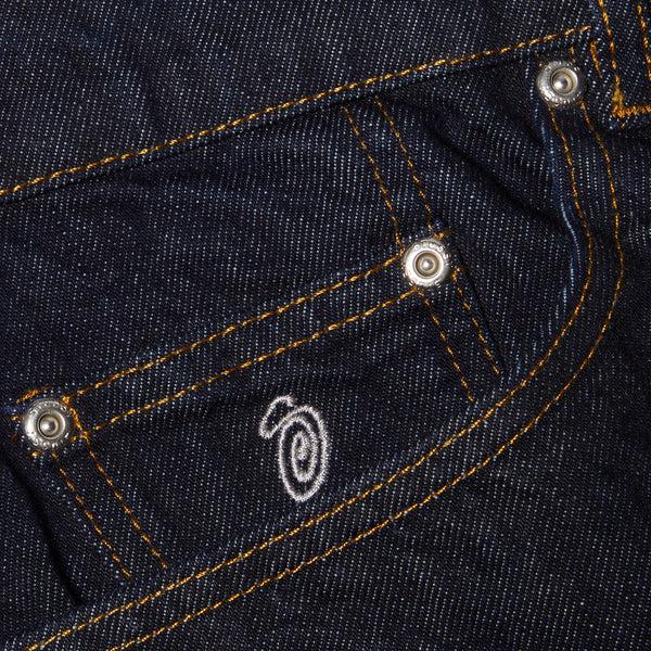 S.b. Concept Stussy Big Ol Shorts Denim Rinsed Indigo