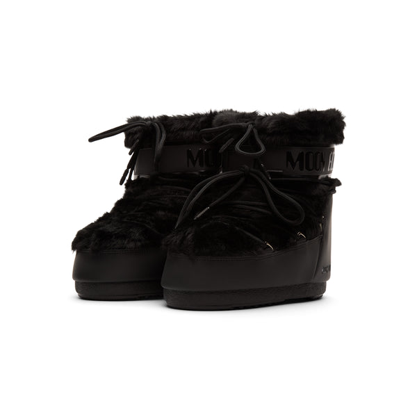 S.b. Concept Tecnica Moon Boot Icon Low Faux Fur Boots Black