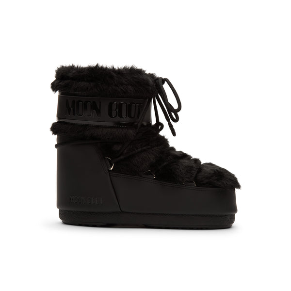 s.b. concept Tecnica Moon Boot Icon Low Faux Fur Boots Black
