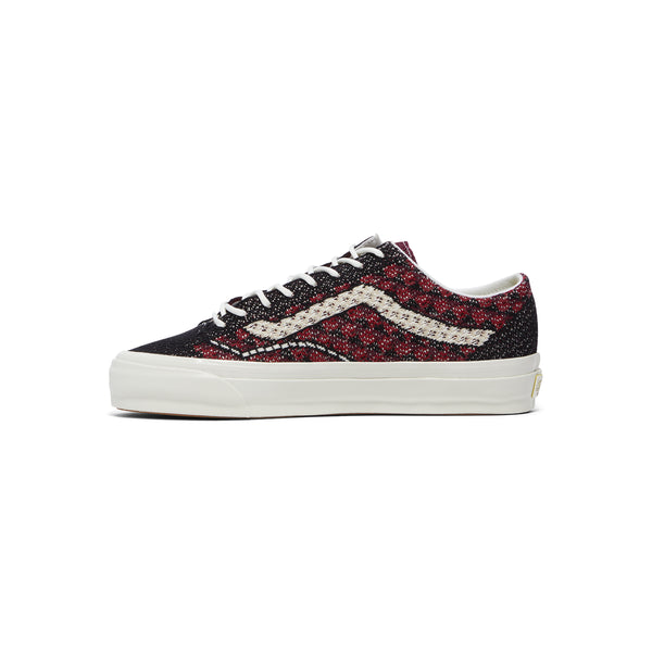 S.b. Concept Vans LX Old Skool 36 Geo Check Bordeaux Red