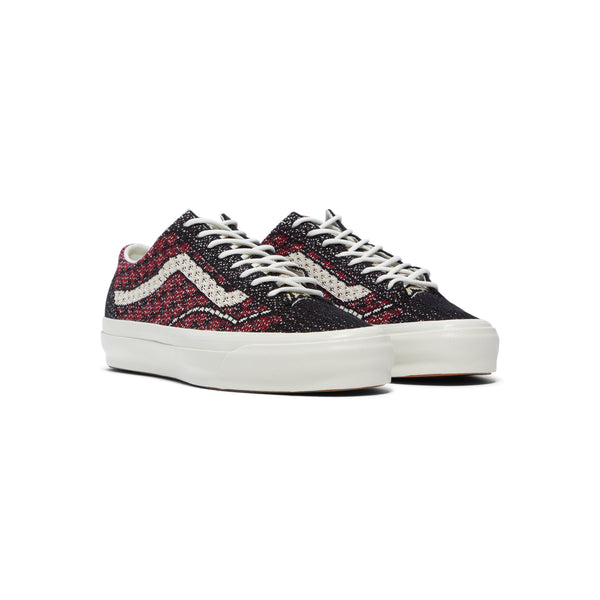 S.b. Concept Vans LX Old Skool 36 Geo Check Bordeaux Red