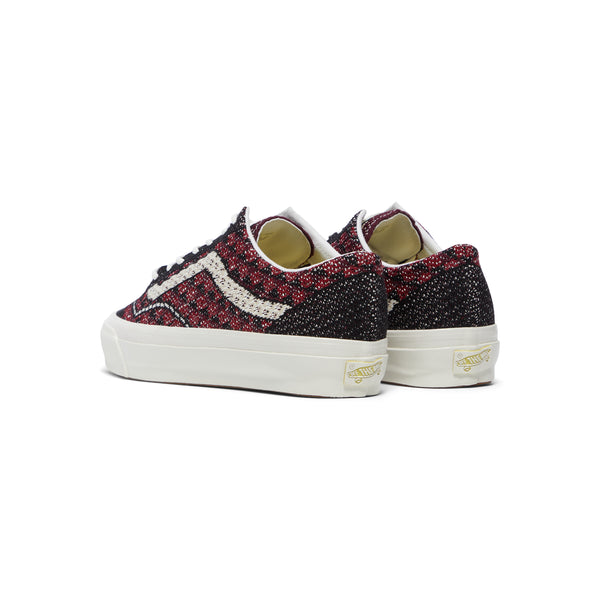 S.b. Concept Vans LX Old Skool 36 Geo Check Bordeaux Red