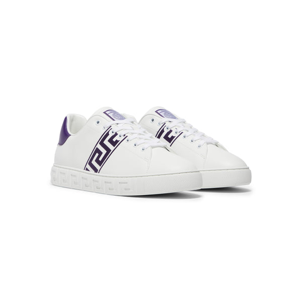 S.b. Concept Versace Embroidered Greca Sneakers White · Purple