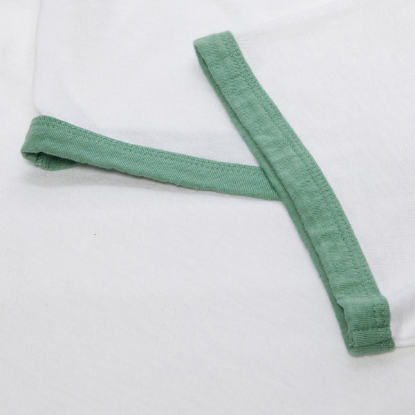 S.b. Concept Visvim Amplus Ringer Short Sleeve Tee White · Light Green