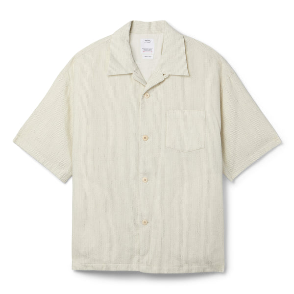 s.b. concept Visvim Wallis Button Down Short Sleeve Shirt Off White