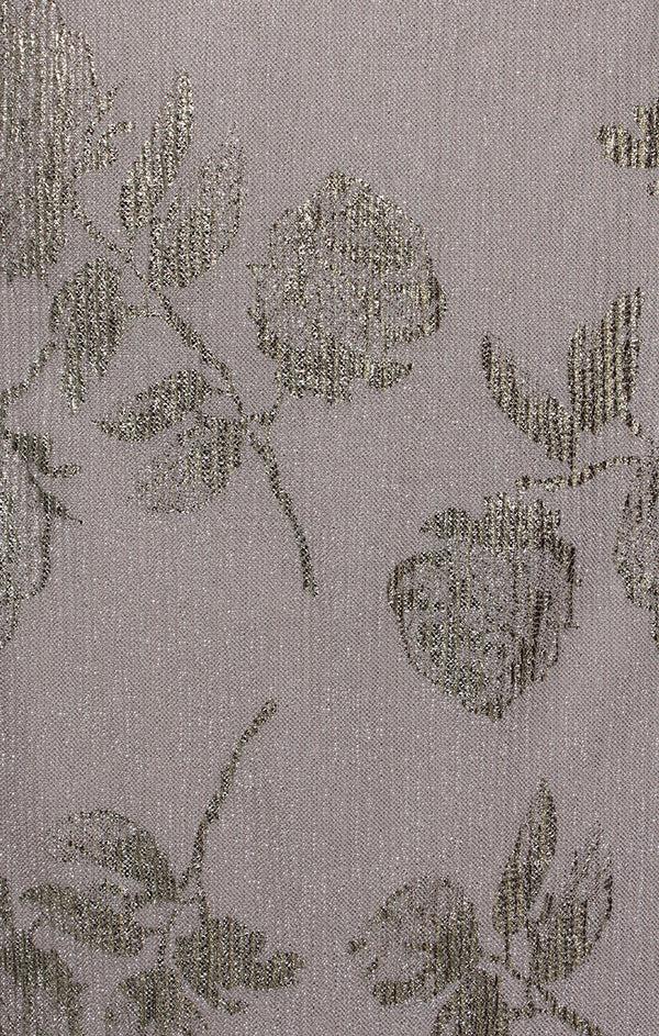 S.L. Fashions Regular - Foil Chiffon Detail Dress With High/Low Overlay Bodice