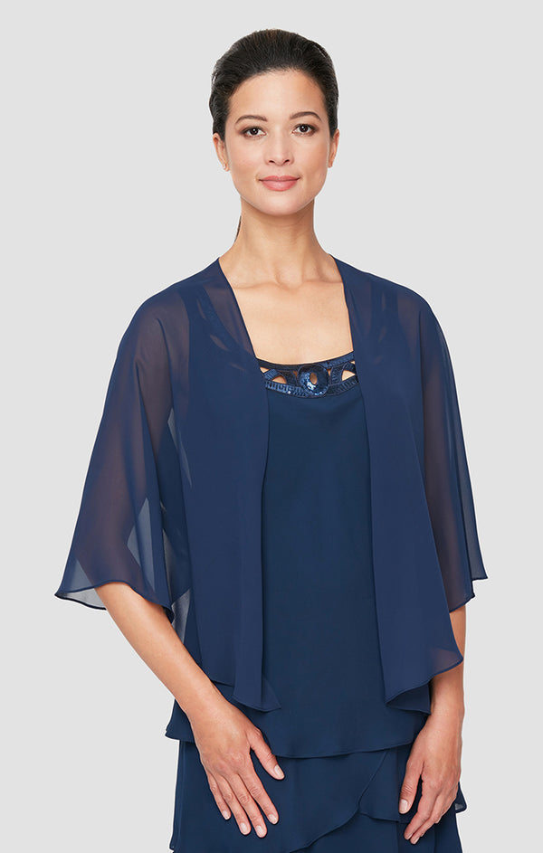 S.L. Fashions Multi-Wear Chiffon Shawl