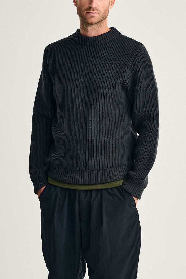 s.n.s. herning FELT-0 crew neck | rund hals molten grey (f)
