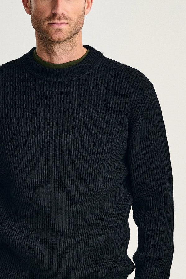 S.n.s. Herning FENDER Crew Neck | Rund Hals Navy Blue (f)