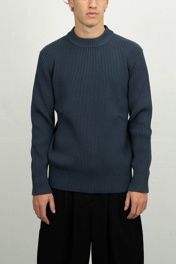 s.n.s. herning FENDER crew neck | rund hals shadow blue (f)