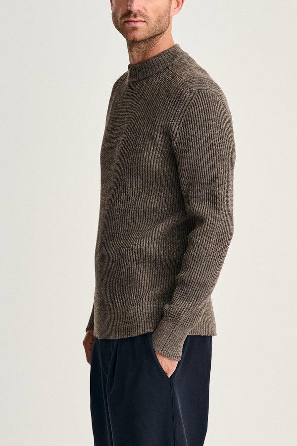 S.n.s. Herning FENDER Crew Neck | Rund Hals Terra-II Brown