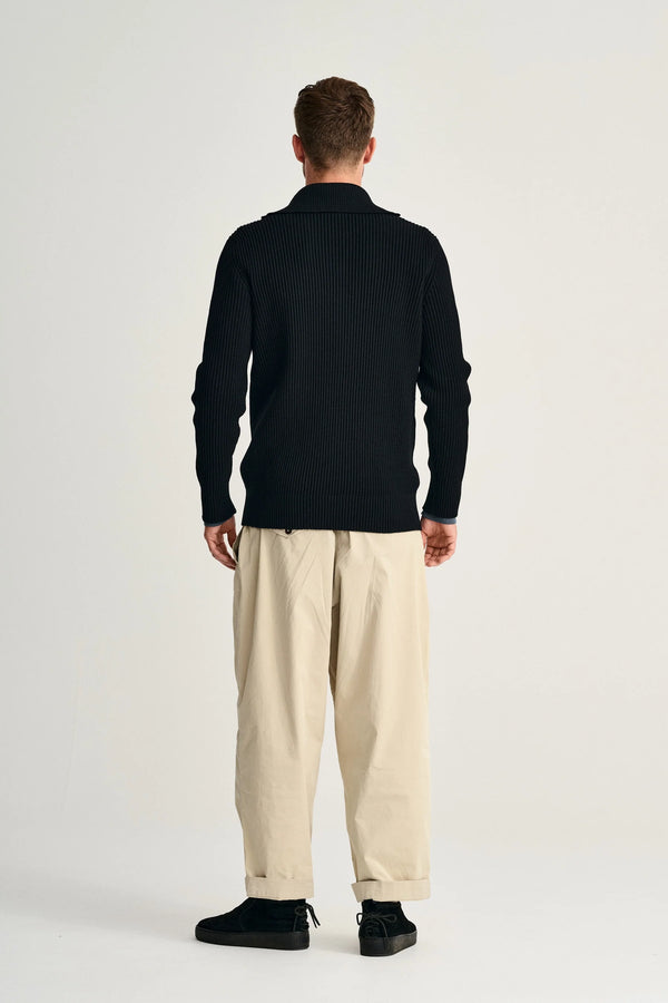 S.n.s. Herning FENDER Short Zip | Kort Lynlås Black Void (f)