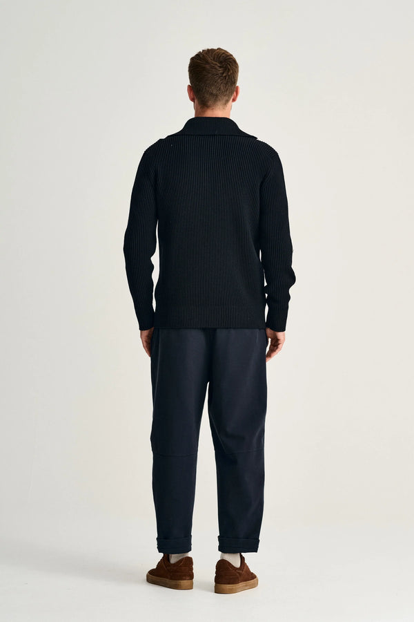 S.n.s. Herning FENDER Short Zip | Kort Lynlås Navy Blue (f)