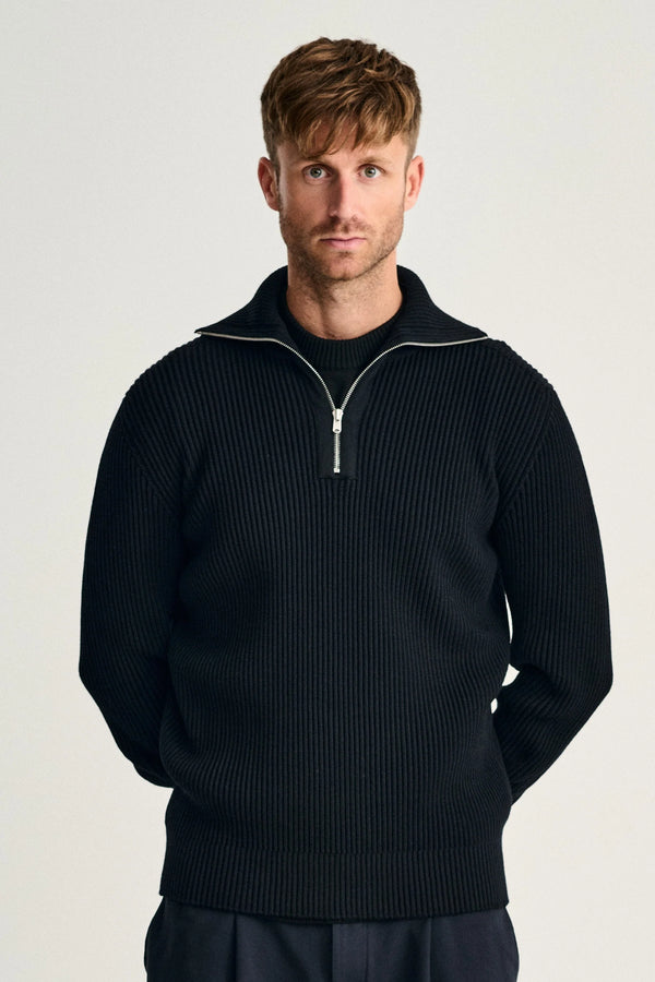 S.n.s. Herning FENDER Short Zip | Kort Lynlås Navy Blue (f)