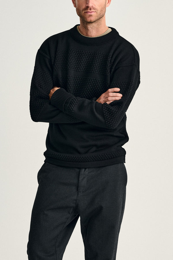 s.n.s. herning FISHERMAN crew neck | rund hals black void