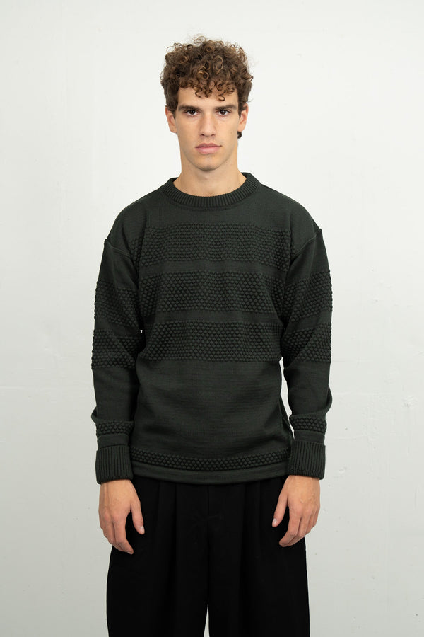 S.n.s. Herning FISHERMAN Crew Neck | Rund Hals Dark Forest Green