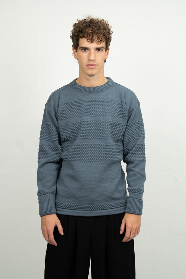 S.n.s. Herning FISHERMAN Crew Neck | Rund Hals Slate Blue