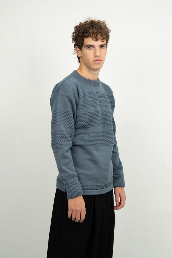 S.n.s. Herning FISHERMAN Crew Neck | Rund Hals Slate Blue