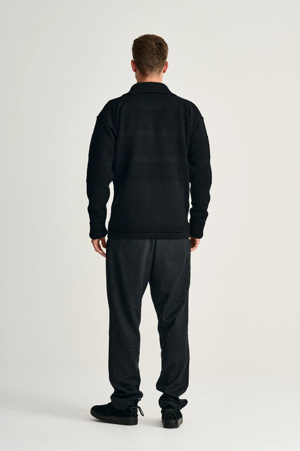 S.n.s. Herning FISHERMAN Full Zip | Lang Lynlås Black Void