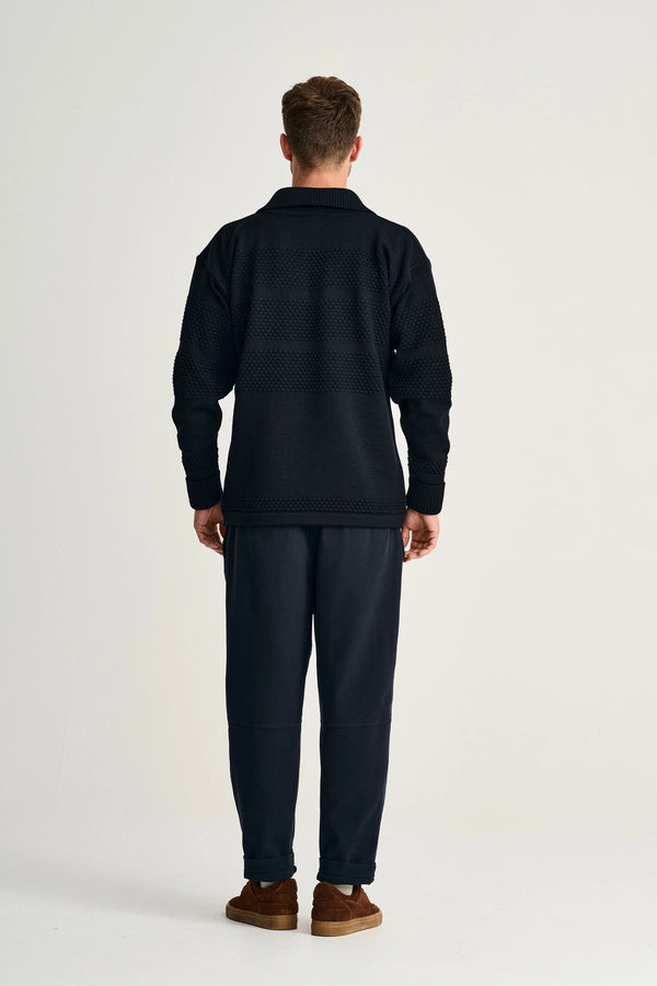 S.n.s. Herning FISHERMAN Short Zip | Kort Lynlås Navy Blue