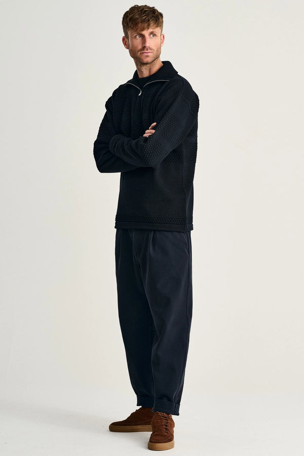 S.n.s. Herning FISHERMAN Short Zip | Kort Lynlås Navy Blue
