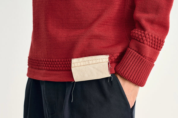 S.n.s. Herning FISHERMAN Sweater | Høj Hals Dannebrog Red OB Edition