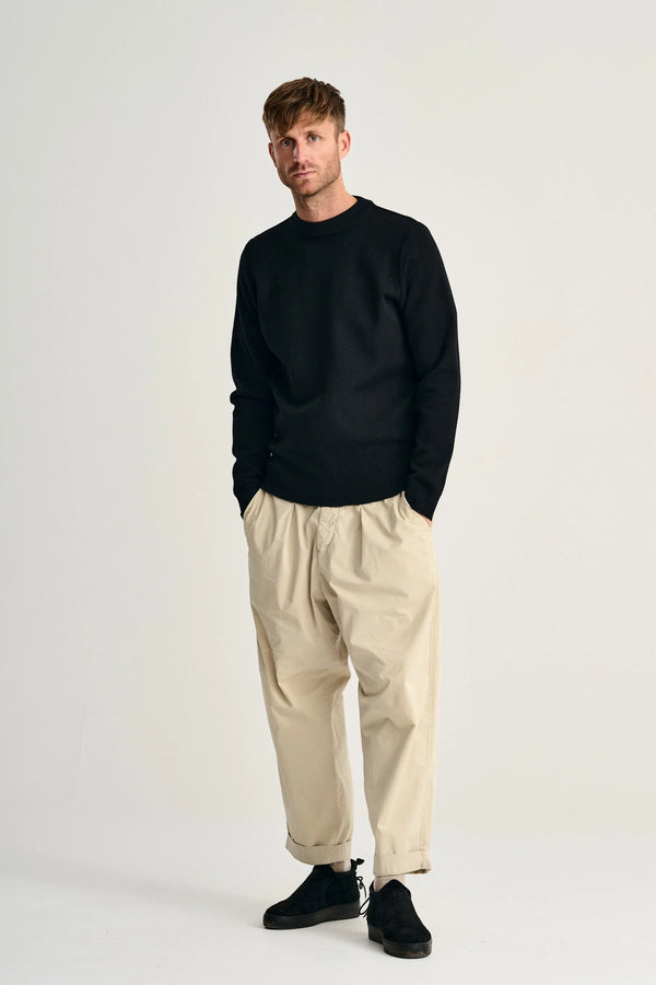S.n.s. Herning MARINE-III Crew Neck | Rund Hals Black Void (f)