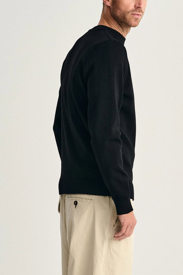 S.n.s. Herning MARINE-III Crew Neck | Rund Hals Black Void (f)