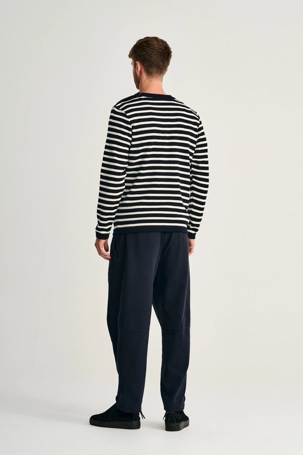 S.n.s. Herning NAVAL Crew Neck | Rund Hals Navy Blue / Natural White