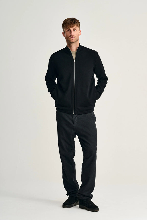 S.n.s. Herning NAVAL Full Zip | Lang Lynlås Black Void (f)