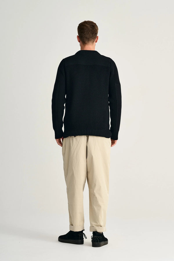 S.n.s. Herning ROBUST Crew Neck | Rund Hals Black Void (f)