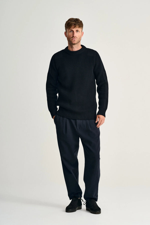S.n.s. Herning ROBUST Crew Neck | Rund Hals Navy Blue (f)