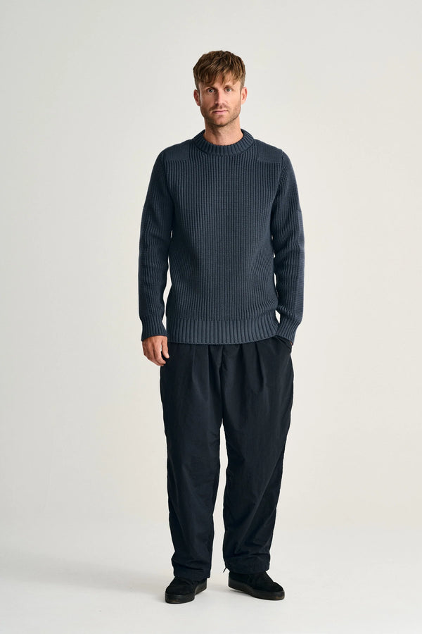 S.n.s. Herning ROBUST Crew Neck | Rund Hals Shadow Blue (f)
