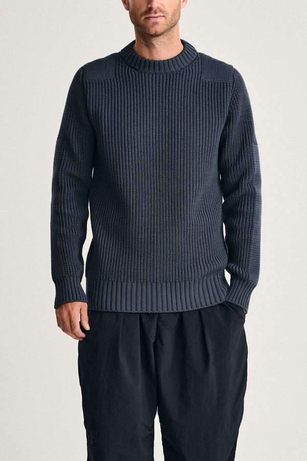 s.n.s. herning ROBUST crew neck | rund hals shadow blue (f)
