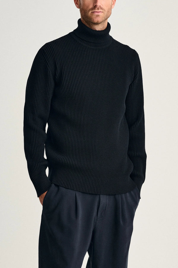 S.n.s. Herning FENDER Sweater | Høj Hals Navy Blue (f)