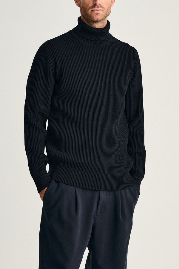 s.n.s. herning FENDER sweater | høj hals navy blue (f)