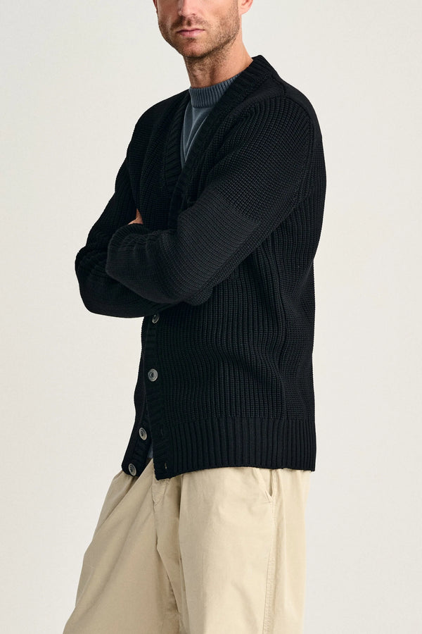 s.n.s. herning ROBUST cardigan black void (f)