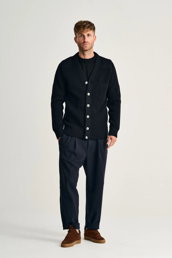 S.n.s. Herning ROBUST Cardigan Navy Blue (f)