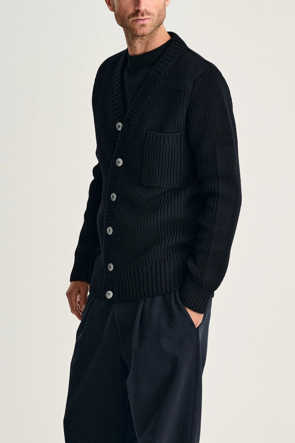 s.n.s. herning ROBUST cardigan navy blue (f)