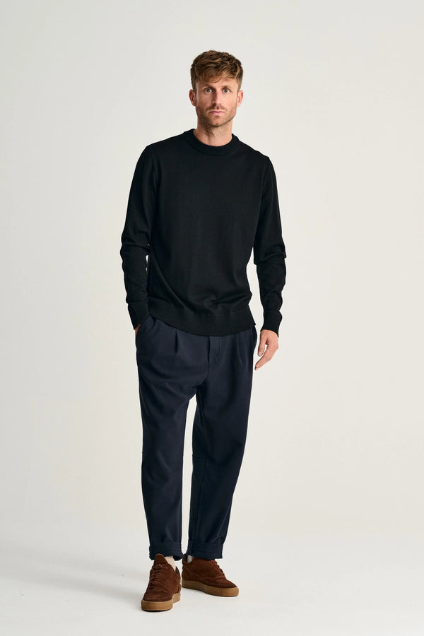 S.n.s. Herning SOLO Crew Neck | Rund Hals Navy Blue (f)