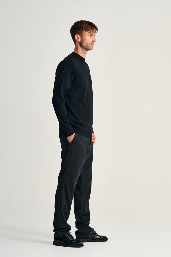 S.n.s. Herning SOLO Crew Neck | Rund Hals Navy Blue (f)