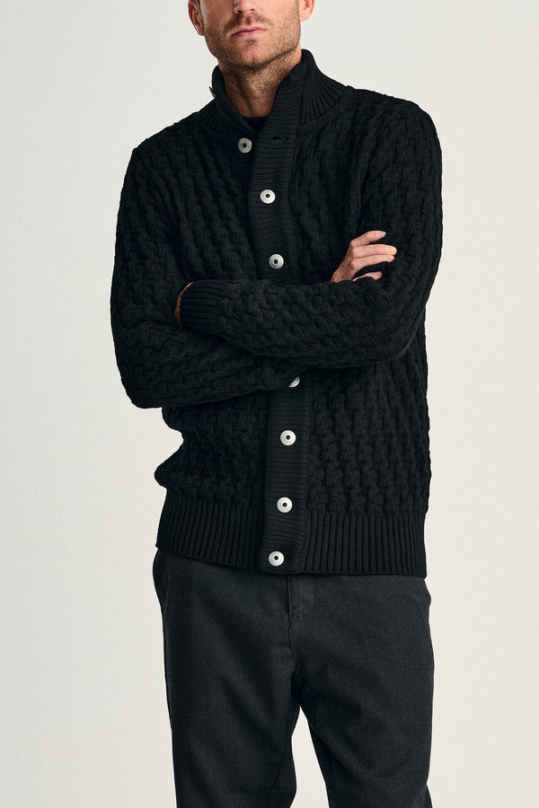 s.n.s. herning STARK cardigan black void