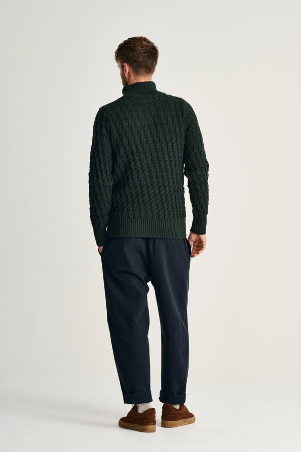 S.n.s. Herning STARK Cardigan Dark Forest Green