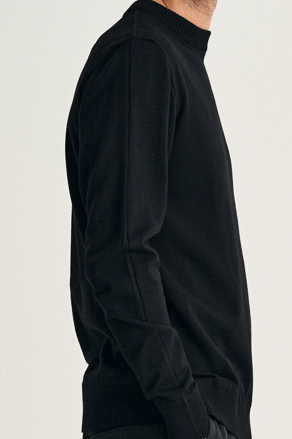 S.n.s. Herning SOLO Crew Neck | Rund Hals Black Void (f)
