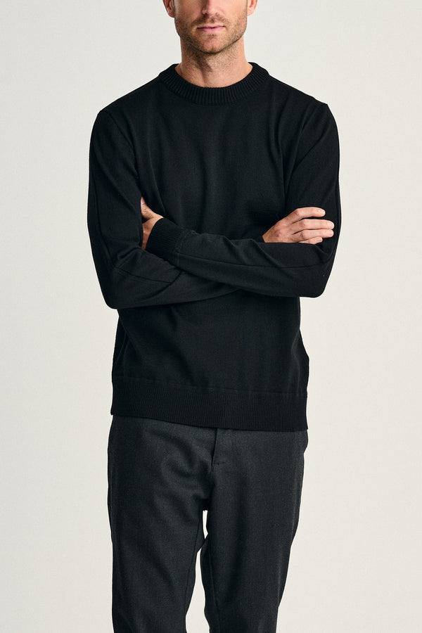 s.n.s. herning SOLO crew neck | rund hals black void (f)