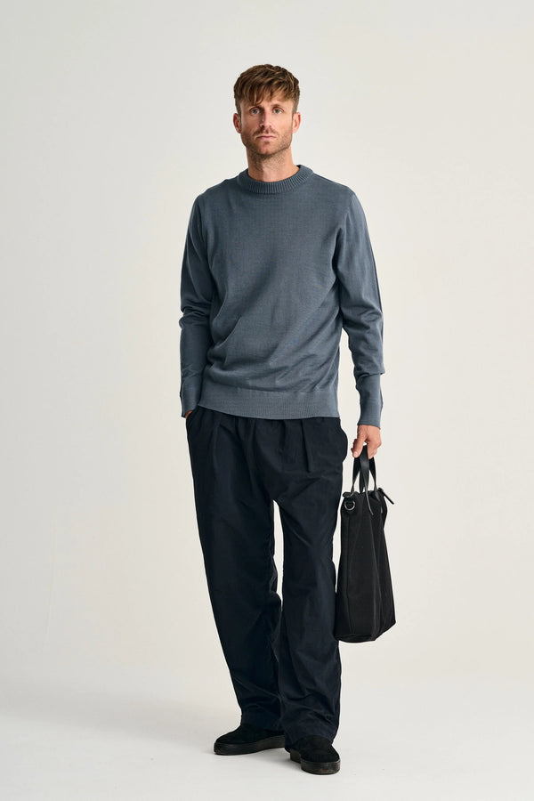 S.n.s. Herning SOLO Crew Neck | Rund Hals Slate Blue (f)