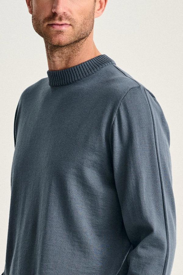 S.n.s. Herning SOLO Crew Neck | Rund Hals Slate Blue (f)
