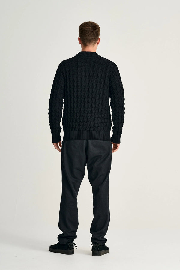 S.n.s. Herning STARK-III Sweater | Høj Hals Black Void